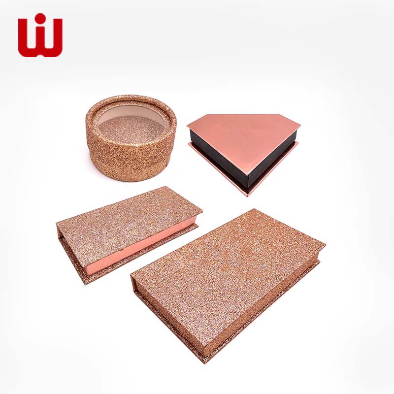 glitter false eyelash packaging box Luxury Customize high quality